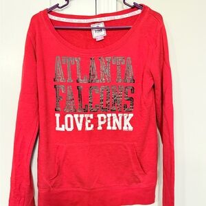 PINK Victoria's Secret Red Graphic Sweatshirt